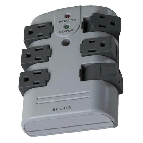 Belkin International, Inc Belkin Pivot Plug Surge Protector - Surge protector - output connectors: 6