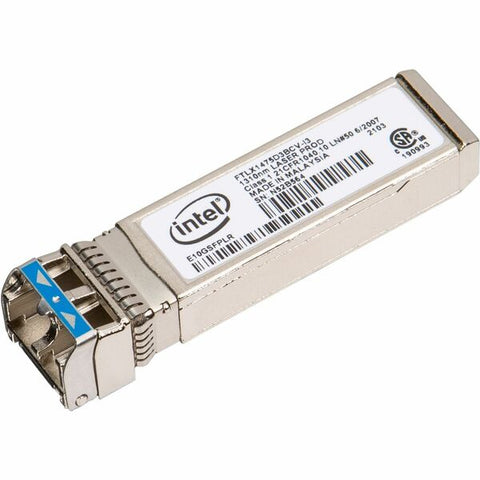 Intel Corporation Intel Ethernet SFP+ LR Optics - SFP+ transceiver module - 10 GigE - 1000Base-LX, 10GBase-LR - LC single-mode - up to 6.2 miles - 1310 nm - for Ethernet Converged Network Adapter X520, X710, Ethernet Server Adapter X520