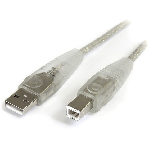 StarTech 15 ft Transparent USB 2.0 Cable - A to B