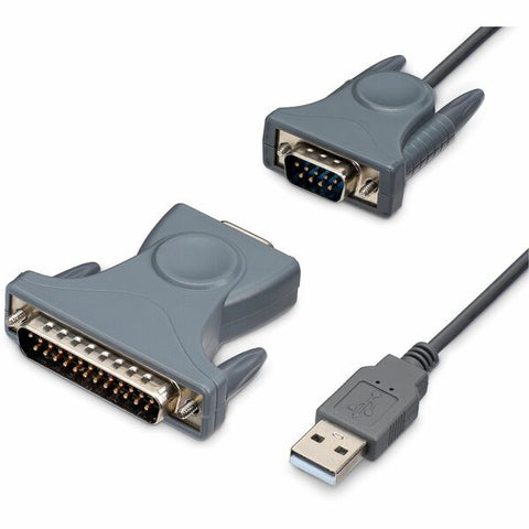 StarTech USB to RS232 DB9/DB25 Serial Adapter Cable - M/M