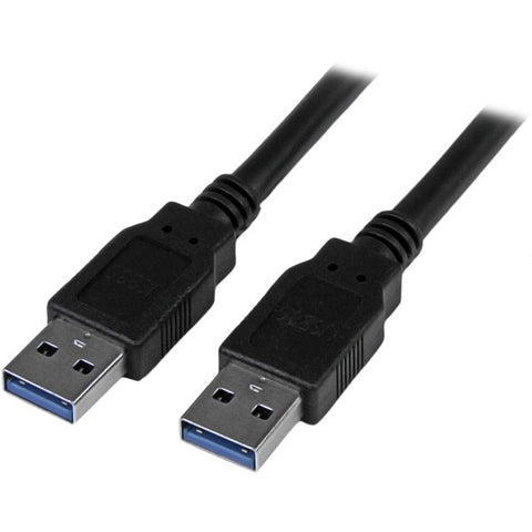 StarTech 6 ft Black SuperSpeed USB 3.0 Cable A to A - M/M