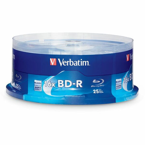 Verbatim America, LLC Verbatim - 25 x BD-R - 25 GB 16x - spindle