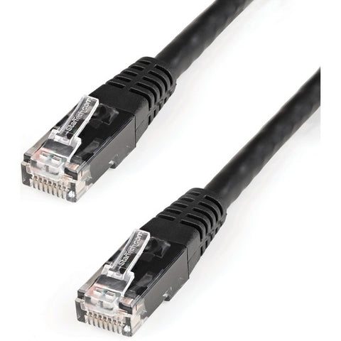 StarTech 15ft Black Cat6 UTP Patch Cable ETL Verified