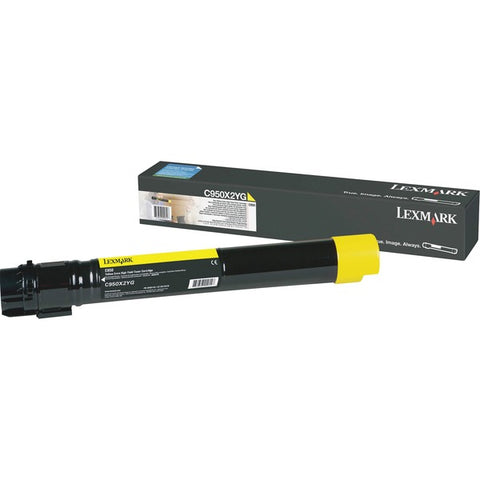 Lexmark Lexmark - Extra High Yield - yellow - original - toner cartridge LCCP - for Lexmark C950DE, C950dte