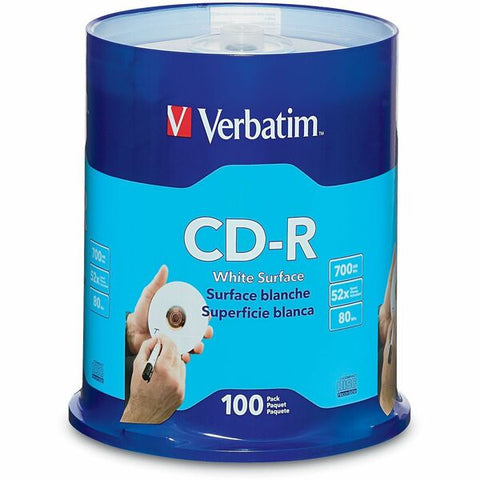 Verbatim America, LLC Blank White CD-R Printable Disks