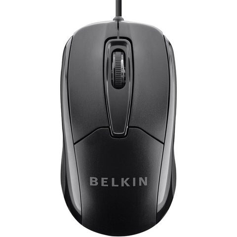 Belkin International, Inc Belkin Wired Ergonomic Mouse - Mouse - optical - 3 buttons - wired - USB