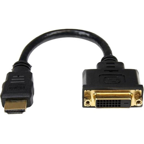 StarTech 8in HDMI to DVI-D Video Cable Adapter - HDMI Male to DVI Female