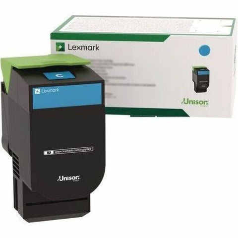 Lexmark Lexmark 800CG - Cyan - original - toner cartridge LCCP, LRP, government GSA - TAA Compliant - for Lexmark CX310dn, CX310n, CX410de, CX410dte, CX410e, CX510de, CX510dhe, CX510dthe