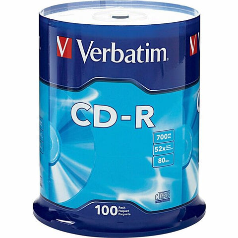 Verbatim America, LLC CD-R 80 Minute (700 MB) (52x) DataLifePlus (Pk=100/Spindle)