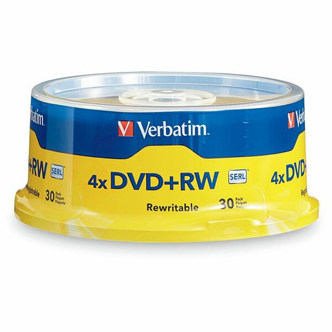 Verbatim America, LLC Verbatim - 30 x DVD+RW - 4.7 GB (120min) 1x - 4x - spindle
