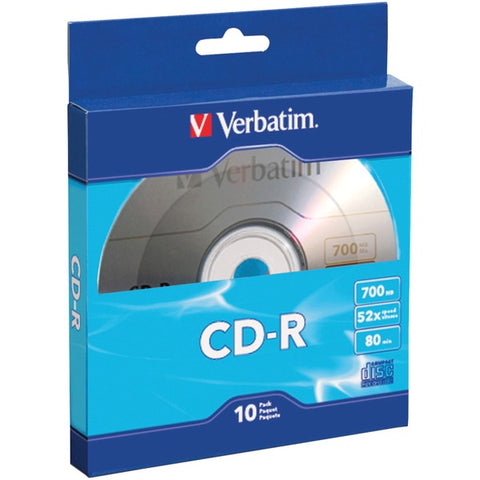 Verbatim America, LLC CD-R 80MIN 700MB 10pk Bulk Box
