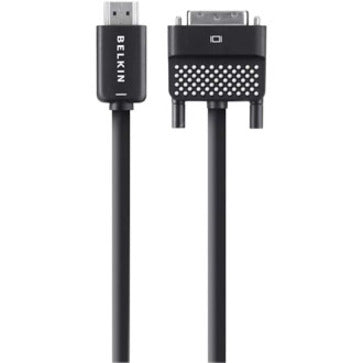 Belkin International, Inc Belkin - Adapter cable - HDMI male to DVI-D male - 12 ft