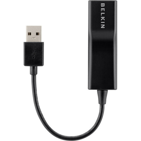 Belkin International, Inc Belkin USB 2.0 Ethernet Adapter - Network adapter - USB 2.0 - 10/100 Ethernet