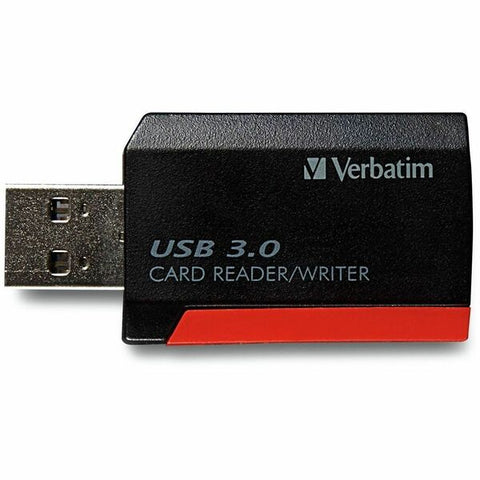 Verbatim America, LLC Verbatim Pocket Card Reader - Card reader (SD, miniSD, microSD, SDHC, miniSDHC, microSDHC, SDXC, microSDXC) - USB 3.0