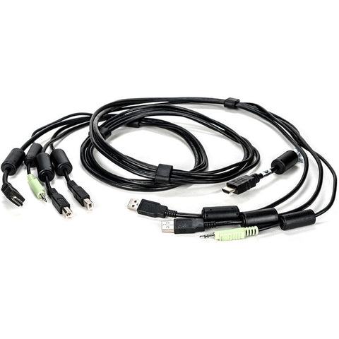 Vertiv Cybex - Video / USB / audio cable - stereo mini jack, USB Type B, HDMI (M) to USB, stereo mini jack, HDMI (M) - 6 ft - for Cybex SC845H