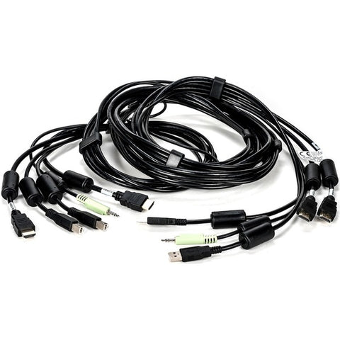 Vertiv Liebert - Keyboard / video / mouse / audio cable - USB Type B, mini jack, HDMI (M) to USB, mini jack, HDMI (M) - 10 ft - for Cybex SC945H