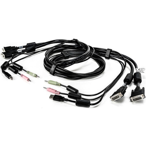 Vertiv Avocent - Keyboard / video / mouse / audio cable - USB Type B, DVI-D, mini jack (M) to USB, DVI-D, mini jack (M) - 6 ft - for Avocent SV340