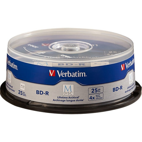 Verbatim America, LLC Verbatim M-Disc - 25 x BD-R - 25 GB 4x - spindle