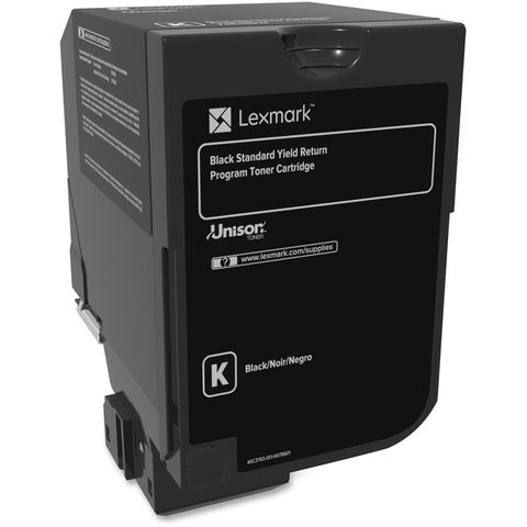 Lexmark OEM Lexmark 74 (74C1SK0) Toner Cartridge, Black, 7K Yield