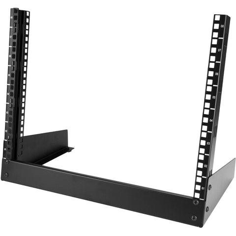 StarTech 8U Desktop Rack - 2-Post Open Frame Rack - 19in Open Frame Desktop Rack - 8U