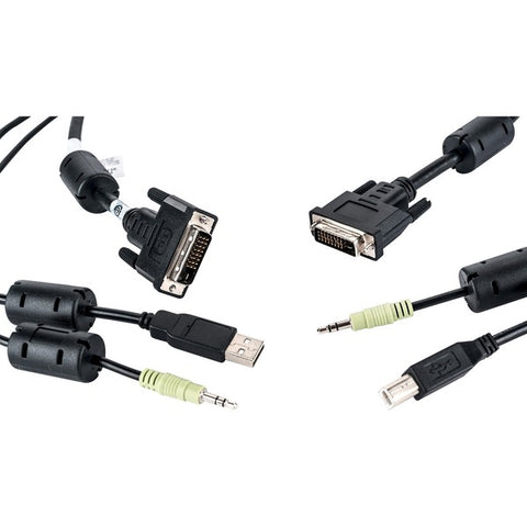 Vertiv Cybex - Video / USB / audio cable - stereo mini jack, USB Type B, DVI-D (M) to USB, stereo mini jack, DVI-D (M) - 10 ft