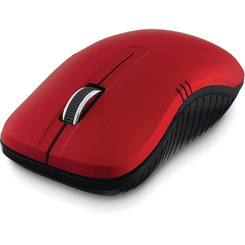 Verbatim America, LLC Verbatim Wireless Optical Notebook Mouse Commuter Series - Mouse - optical - 3 buttons - wireless - USB wireless receiver - matte red
