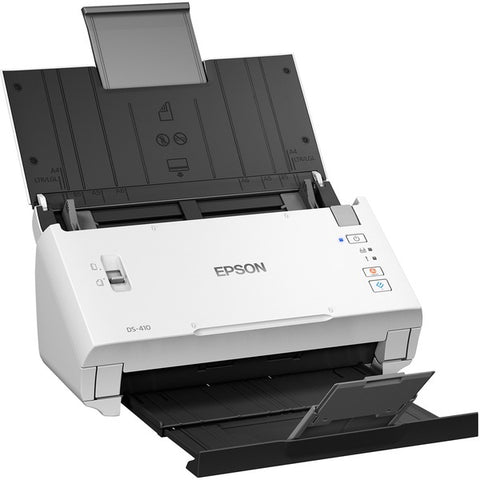 Epson Epson WorkForce DS-410 - Document scanner - Contact Image Sensor (CIS) - Duplex - Letter - 600 dpi x 600 dpi - up to 26 ppm (mono) / up to 26 ppm (color) - ADF (50 sheets) - up to 3000 scans per day - USB 2.0