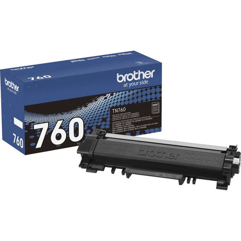 Brother Brother TN760 Black Toner Cartridge, High Yield