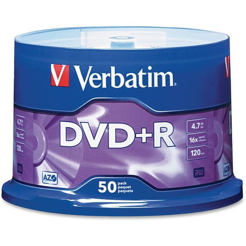 Verbatim America, LLC Verbatim - 50 x DVD+R - 4.7 GB 16x - spindle