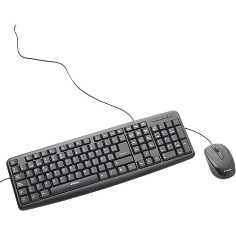 Verbatim America, LLC Verbatim Slimline - Keyboard and mouse set - USB - Spanish