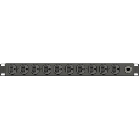Vertiv Vertiv Basic VP9562 - Power distribution unit (rack-mountable) - AC 120 V - 1.4 kW - input: NEMA 5-15P - output connectors: 10 (10 x NEMA 5-15R) - black powder coat