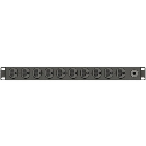 Vertiv Vertiv Basic VP9563 - Power distribution unit (rack-mountable) - AC 120 V - 1.9 kW - input: NEMA 5-20P - output connectors: 10 (10 x NEMA 5-20R) - black powder coat