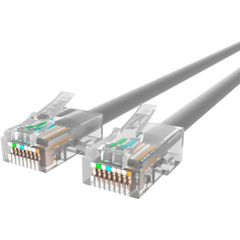 Belkin International, Inc Belkin 7ft CAT5e Ethernet Patch Cable, RJ45, M/M, Gray - Patch cable - RJ-45 (M) to RJ-45 (M) - 7 ft - UTP - CAT 5e - gray - for Omniview SMB 1x16, SMB 1x8, OmniView SMB CAT5 KVM Switch