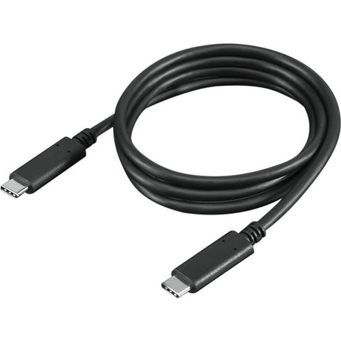 Lenovo Lenovo - USB cable - USB-C (M) to USB-C (M) - 20 V - 5 A - 3.3 ft - 4K support, USB Power Delivery (5A, 100W) - black - for IdeaPad 1 14, 3 14, ThinkBook 14s Yoga G2 IAP, ThinkPad T14s Gen 3, V50t Gen 2-13
