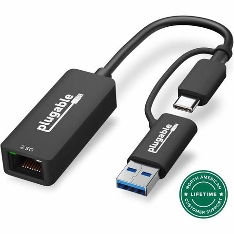 Plugable Technologies 2.5G USB-C And USB To Ethernet Adapter
