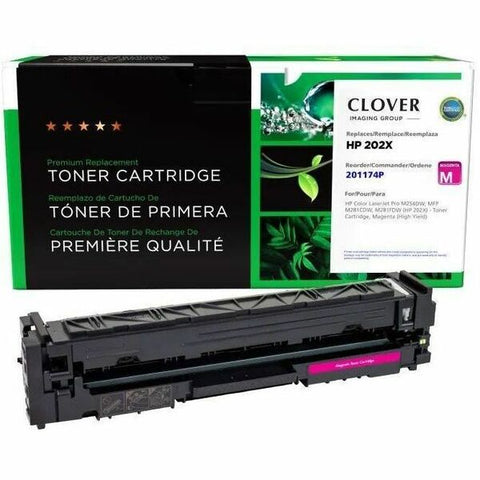 Clover Technologies Group, LLC Remanufactured High Yield Magenta Toner Cartridge for HP CF503X (HP 202X)