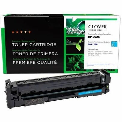 Clover Technologies Group, LLC Remanufactured High Yield Cyan Toner Cartridge for HP CF501X (HP 202X)
