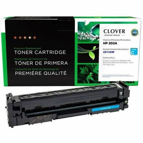 Clover Technologies Group, LLC Remanufactured Cyan Toner Cartridge for HP CF501A (HP 202A)