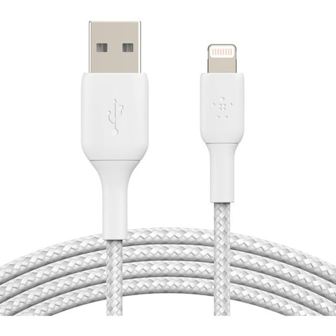 Belkin International, Inc Belkin BOOST CHARGE - Lightning cable - Lightning male to USB male - 6.6 ft - white - for Apple iPad/iPhone/iPod (Lightning)