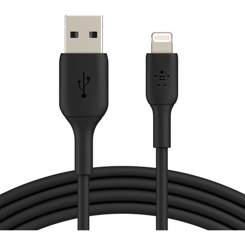 Belkin International, Inc Belkin BOOST CHARGE - Lightning cable - Lightning male to USB male - 3.3 ft - black - for Apple 10.5-inch iPad Pro, 12.9-inch iPad Pro (2nd generation), iPhone 11, 11 Pro, 11 Pro Max, 8, XR, XS, XS Max