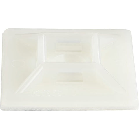 StarTech 100 Pack Cable Tie Mounts with Adhesive Tape for 0.21 in. (5.5 mm) Wide Ties