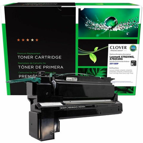 Clover Technologies Group, LLC Clover Imaging Remanufactured Extra High Yield Black Toner Cartridge for Lexmark X792
