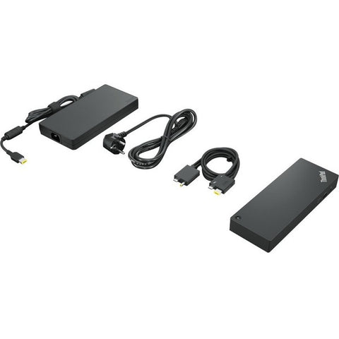 Lenovo Lenovo ThinkPad Thunderbolt 4 WorkStation Dock - Docking station - Thunderbolt 4 - HDMI, 2 x DP, 2 x Thunderbolt - GigE - 300 Watt - United States - for ThinkPad P1 Gen 5, T14s Gen 3, T16 Gen 1, X1 Carbon Gen 10, X1 Yoga Gen 7, X13 Gen 3