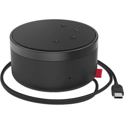 Lenovo Lenovo Go - Speakerphone hands-free - wired - USB-C - storm gray, thunder black - Certified for Microsoft Teams - for IdeaPad 3 14, ThinkBook 14s Yoga G2 IAP, ThinkPad T14s Gen 3, V50t Gen 2-13