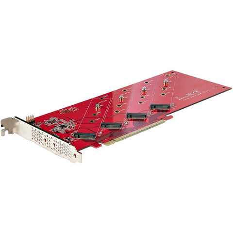 StarTech PCI Express x16 to Quad M.2 PCIe SSD Adapter with Bifurcation