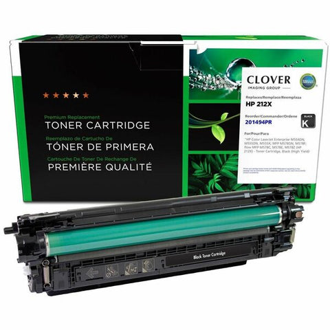 Clover Technologies Group, LLC Clover Imaging Remanufactured High Yield Black Toner Cartridge (Reused OEM Chip) for HP W2120X (HP 212X)