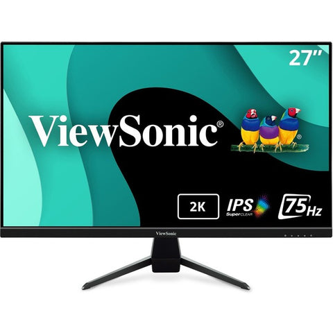 Viewsonic Corporation 27" 2K QHD Thin-Bezel IPS Monitor with USB-C, HDMI, and DisplayPort