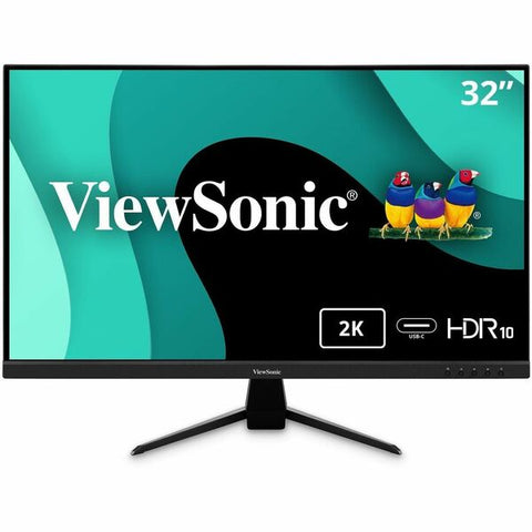 Viewsonic Corporation 32" 1440p IPS Monitor with 65W USB C, HDMI, DP, and HDR10