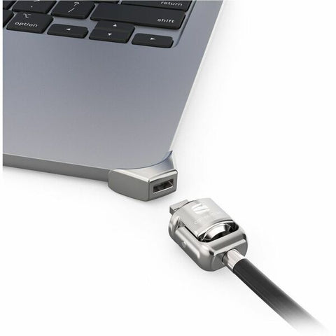 Compulocks Brands Inc. Ledge Lock Adapter for MacBook Air 15" M2 and M3 with Keyed Cable Lock Silver