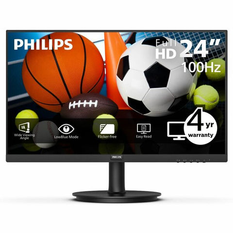 Philips Electronics V-Line 241V8LBS Widescreen LED Monitor